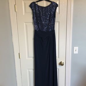Navy Blue Ralph Lauren w/ Sequin. Prom, Bridesmaid